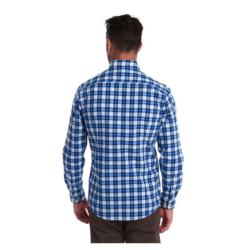 Barbour Highland Check 28 Tailored Fit Mens Shirt - Blue - William Powell