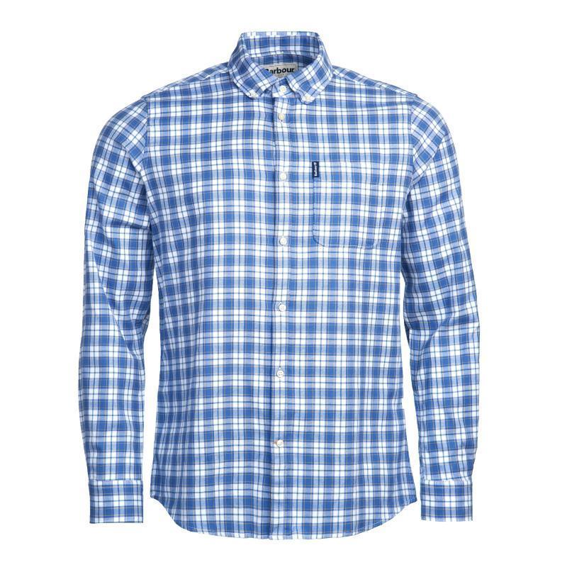 Barbour Highland Check 35 Mens Tailored Shirt - White - William Powell