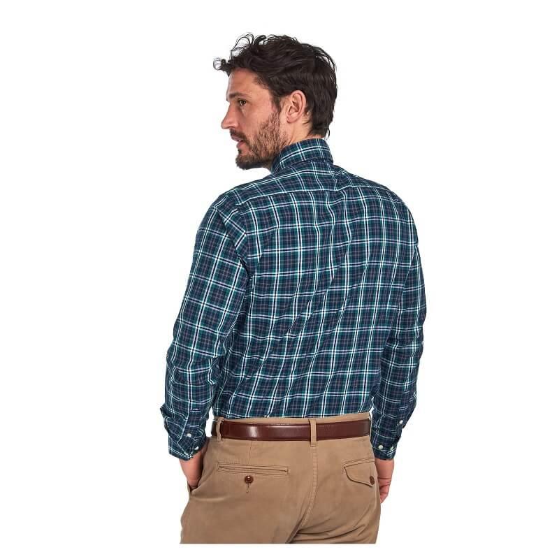 Barbour Highland Check 8 Mens Tailored Shirt - Forest - William Powell