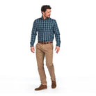 Barbour Highland Check 8 Mens Tailored Shirt - Forest - William Powell