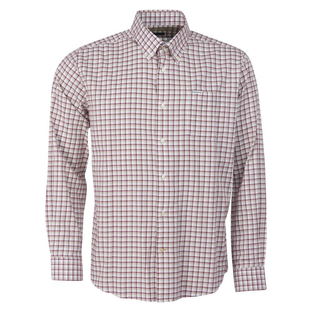 Barbour Hollow Mens Shirt - Red - William Powell
