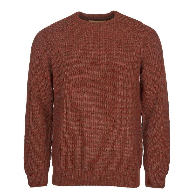 Barbour Horseford Crew Neck Mens Jumper - Cinnamon - William Powell