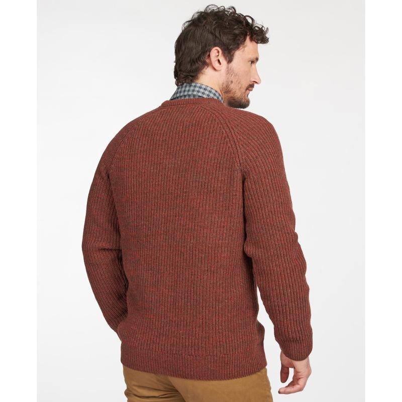 Barbour Horseford Crew Neck Mens Jumper - Cinnamon - William Powell