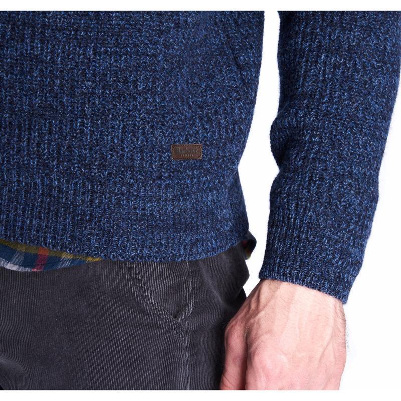 Barbour Horseford Crew Neck Mens Jumper - Navy - William Powell