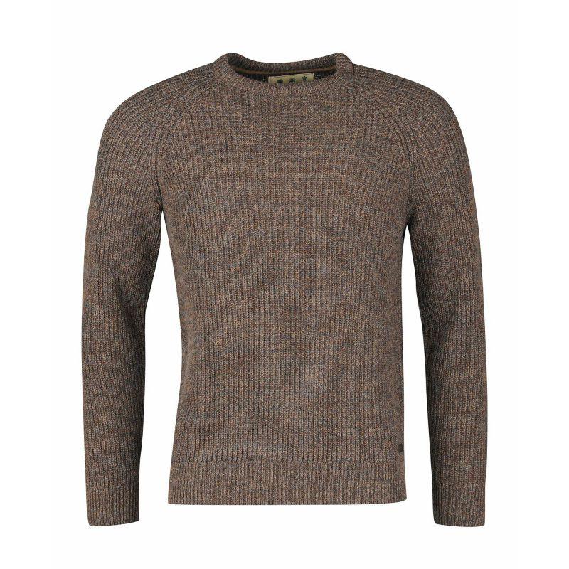 Barbour Horseford Mens Crew Neck Jumper - Sandstone - William Powell