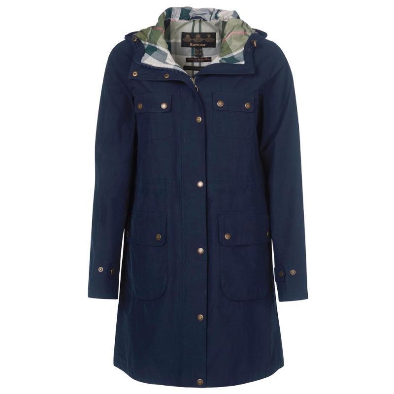 Barbour Idris Ladies Waterproof Jacket - Navy - William Powell