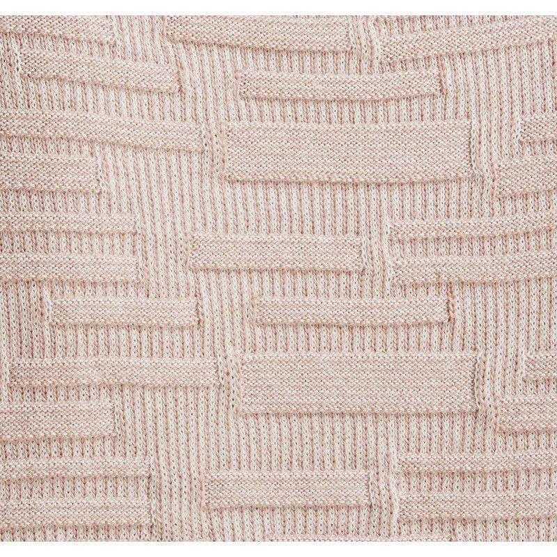 Barbour Islay Ladies Knit - Pale Pink/Off White - William Powell