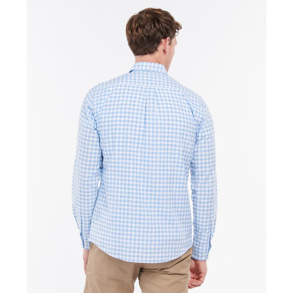 Barbour Kane Tailored Mens Shirt - Blue - William Powell