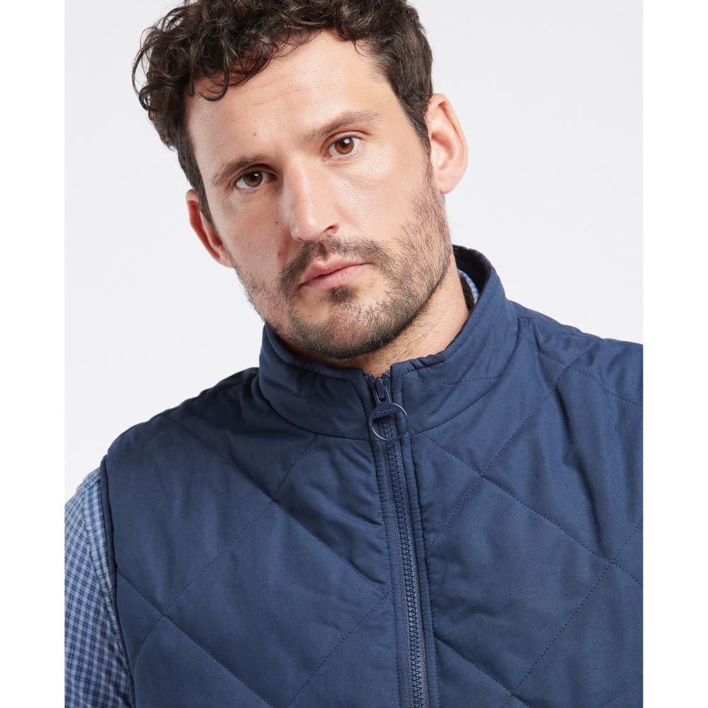 Barbour Kurt Mens Quilted Gilet - Navy - William Powell
