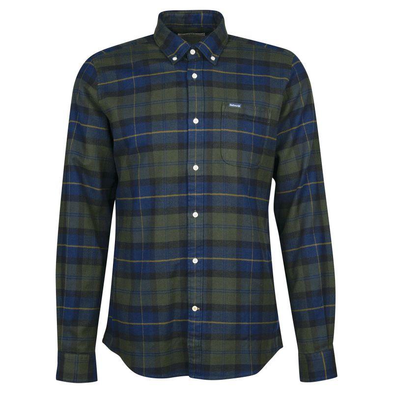 Barbour Kyeloch Mens Tailored Shirt - Olive Night - William Powell