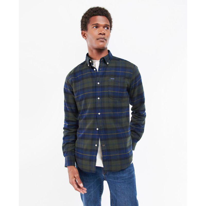 Barbour Kyeloch Mens Tailored Shirt - Olive Night - William Powell