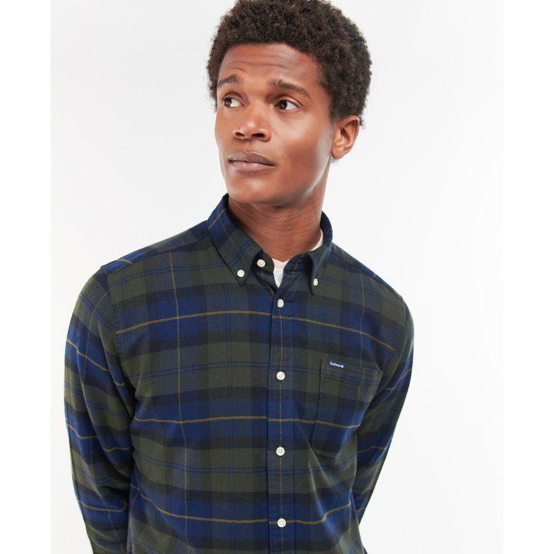Barbour Kyeloch Mens Tailored Shirt - Olive Night - William Powell