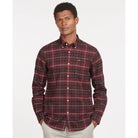 Barbour Kyeloch Mens Tailored Shirt - Winter Red Tartan - William Powell