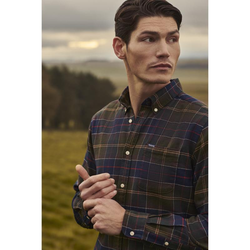 Barbour Kyeloch Tailored Mens Shirt - Classic Tartan - William Powell