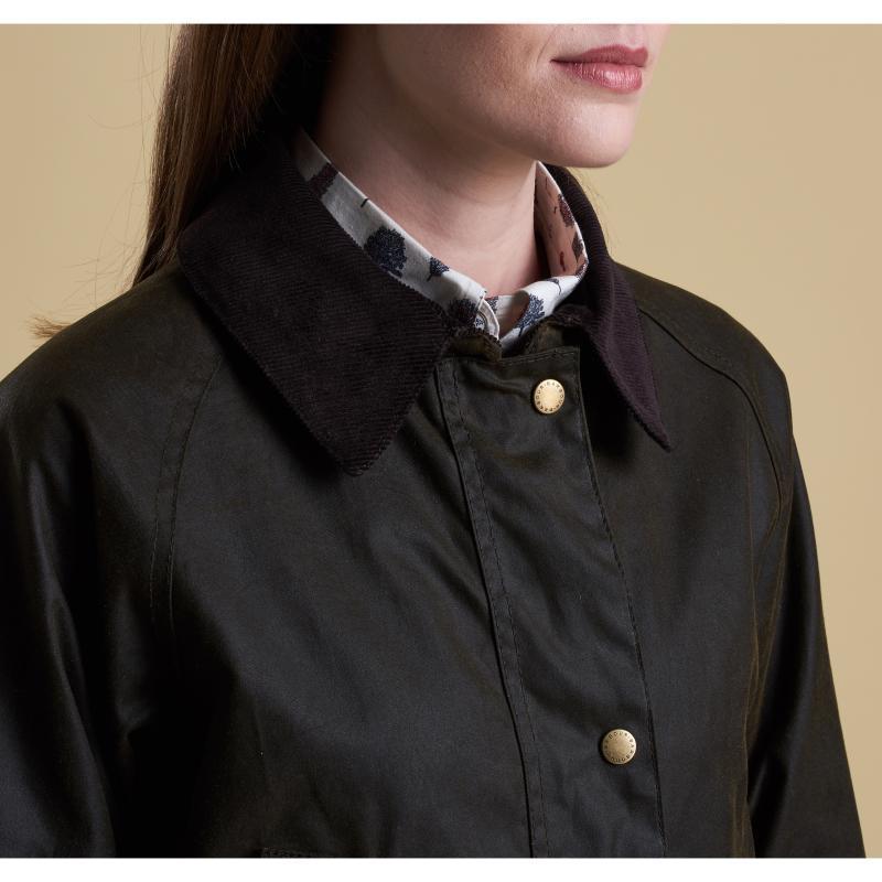 Barbour Ladies Acorn Wax Jacket - Olive - William Powell