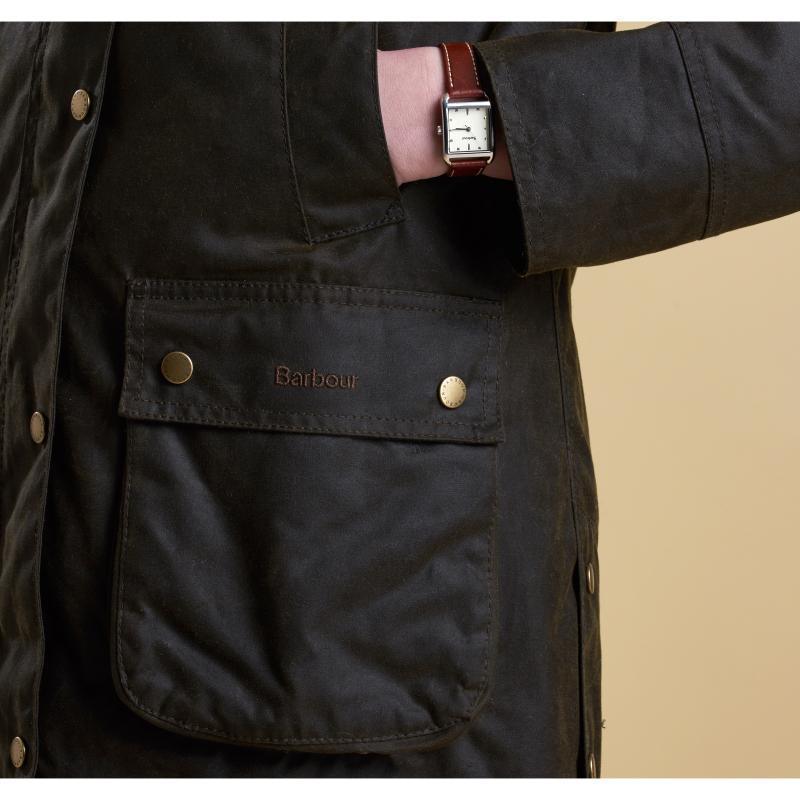 Barbour Ladies Acorn Wax Jacket - Olive - William Powell