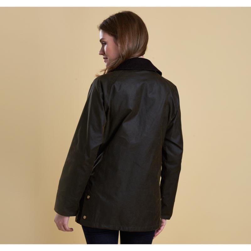 Barbour Ladies Acorn Wax Jacket - Olive - William Powell