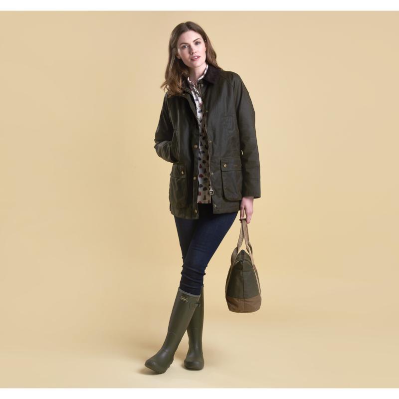 Barbour Ladies Acorn Wax Jacket - Olive - William Powell