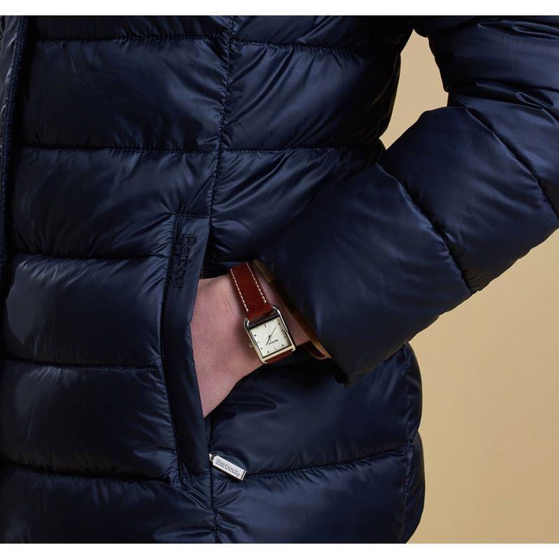 Barbour Ladies Farne Quilted Jacket - Navy - William Powell