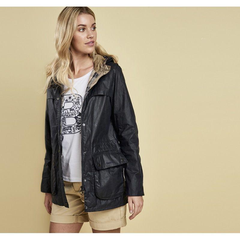 Barbour Ladies Lightweight 4oz Wax Durham Jacket - Royal Navy - William Powell