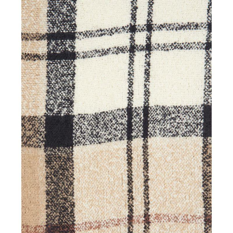 Barbour Ladies Tartan Boucle Scarf - Rosewood - William Powell