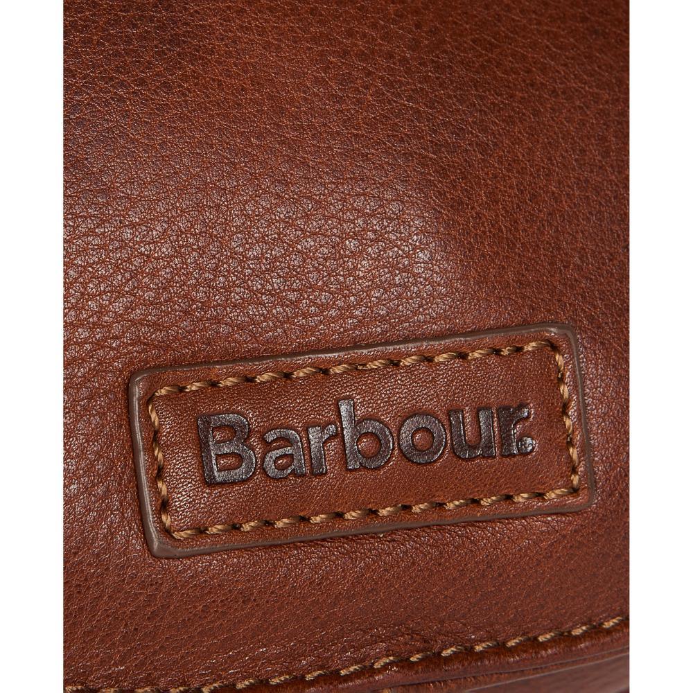 Barbour Laire Ladies Leather Saddle Bag - Brown - William Powell