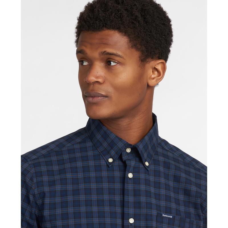 Barbour Lomond Tailored Mens Shirt - Midnight Tartan - William Powell