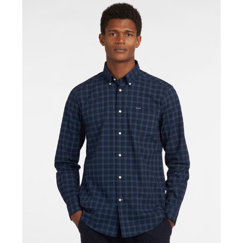 Barbour Lomond Tailored Mens Shirt - Midnight Tartan - William Powell