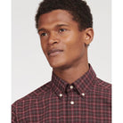 Barbour Lomond Tailored Mens Shirt - Winter Red Tartan - William Powell