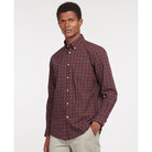 Barbour Lomond Tailored Mens Shirt - Winter Red Tartan - William Powell