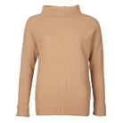 Barbour Lossie Ladies Funnel Neck Knit - Camel - William Powell