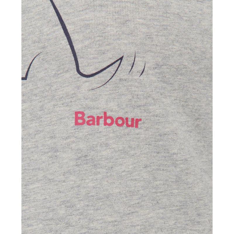 Barbour Lossie Ladies Long Sleeve Tee - Grey Marl - William Powell