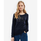 Barbour Lossie Ladies Long Sleeve Tee - Navy - William Powell