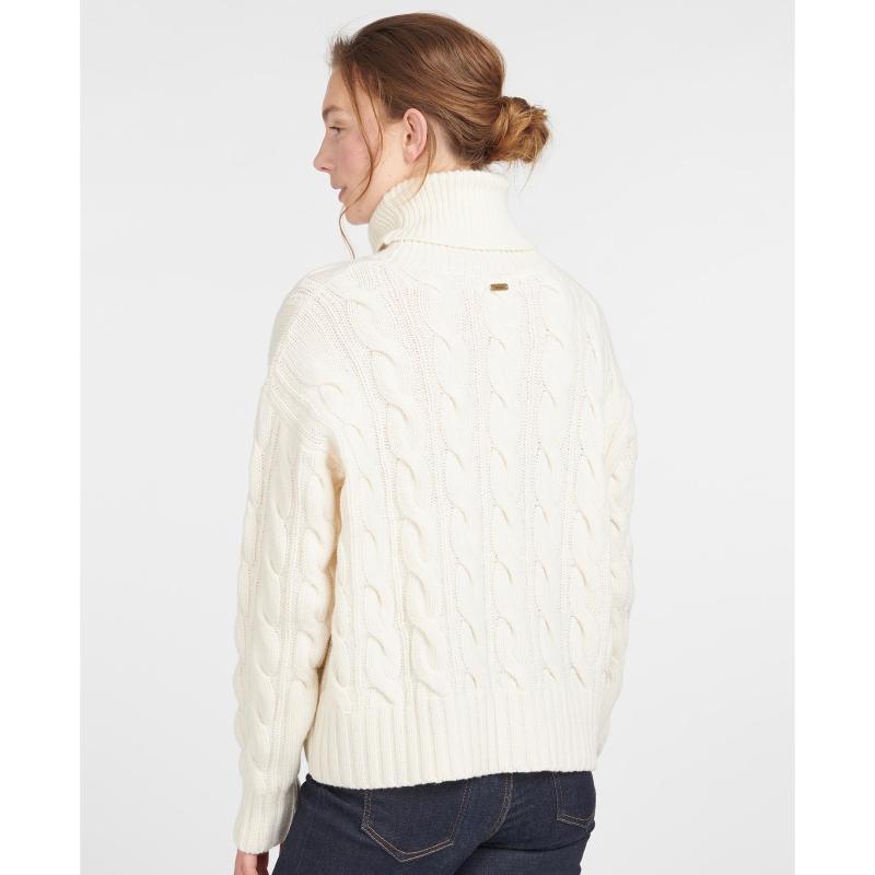 Barbour Lovell Ladies Knit - Cream - William Powell