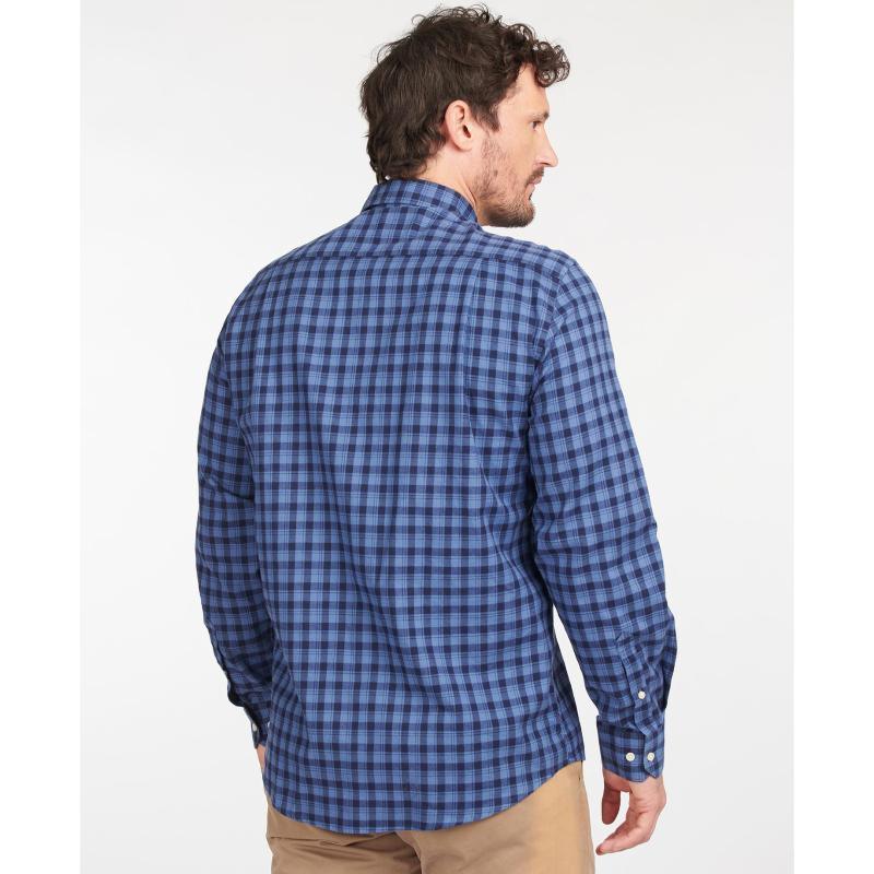 Barbour Lowfell Regular Fit Mens Shirt - Blue - William Powell