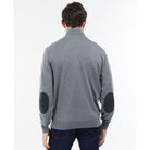 Barbour Loyton Merino Mens 1/4 Zip Jumper - Grey Marl - William Powell