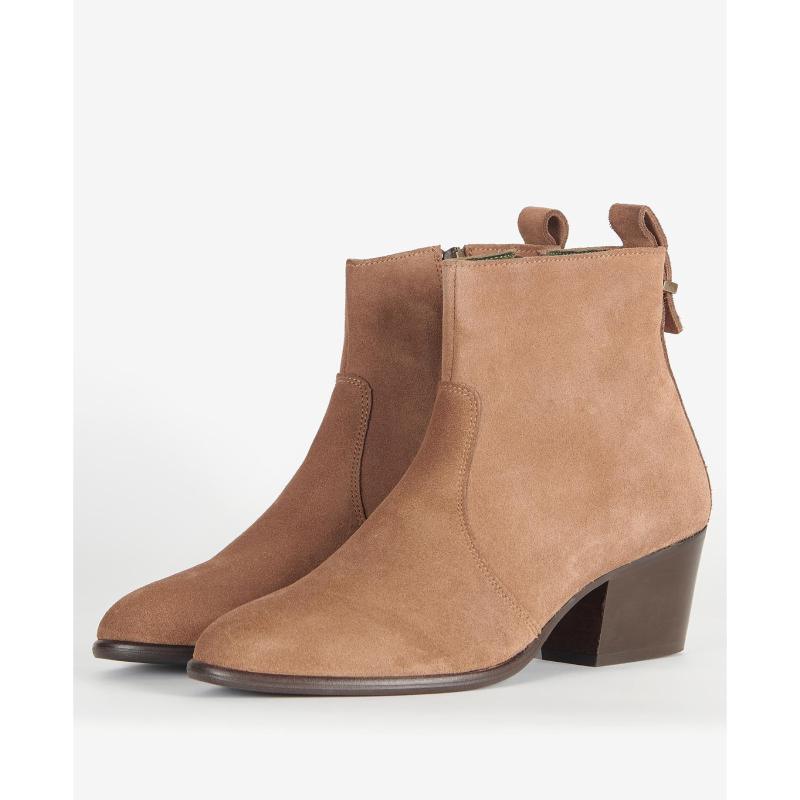 Barbour Luana Ladies Ankle Boot - Tabacco Suede - William Powell