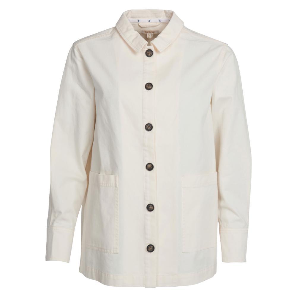 Barbour Lyndale Ladies Overshirt - Ecru - William Powell