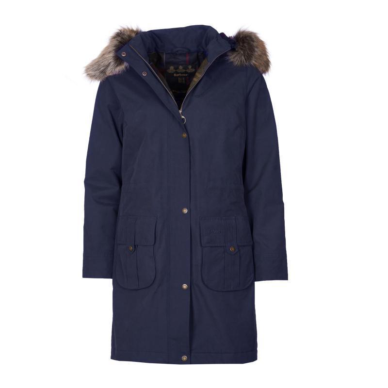 Barbour Lynn Ladies Waterproof Jacket - Navy/Classic - William Powell