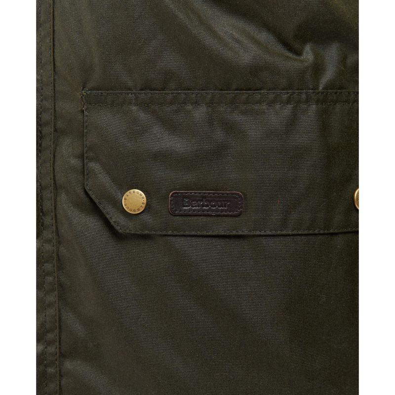 Barbour Malcolm Mens Wax Jacket - Archive Olive - William Powell