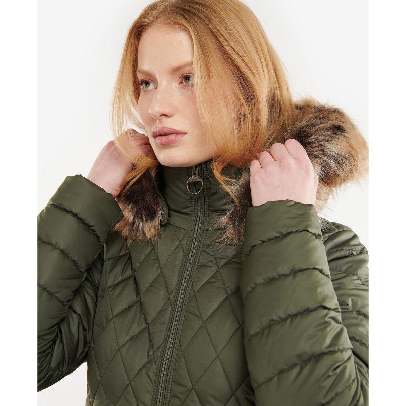 Barbour Mallow Ladies Quilted Jacket - Olive - William Powell