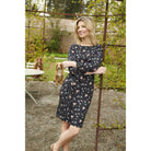 Barbour Marlowe Ladies Dress - Navy Print - William Powell