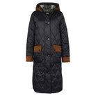 Barbour Mickley Ladies Quilted Coat - Black/Ancient - William Powell