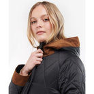 Barbour Mickley Ladies Quilted Coat - Black/Ancient - William Powell