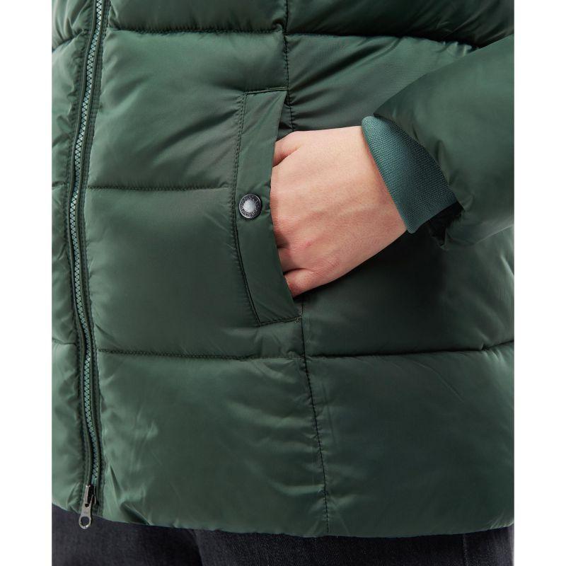 Barbour Midhurst Ladies Quilted Faux Fur Hood Jacket - Alchemy Green - William Powell