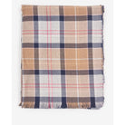 Barbour Montieth Ladies Reversible Tartan Wrap - Pink/Hessian - William Powell