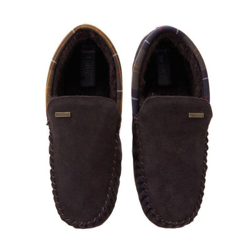 Barbour Monty Slipper - Brown Suede - William Powell