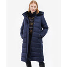 Barbour Musk Ladies Quilted Coat - Navy Herringbone - William Powell