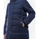 Barbour Musk Ladies Quilted Coat - Navy Herringbone - William Powell