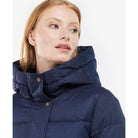 Barbour Musk Ladies Quilted Coat - Navy Herringbone - William Powell